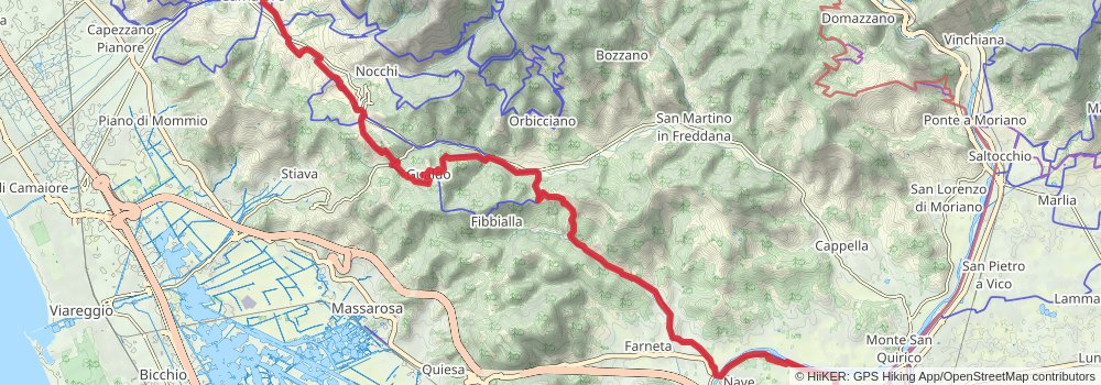 Via Francigena stage 96 Map
