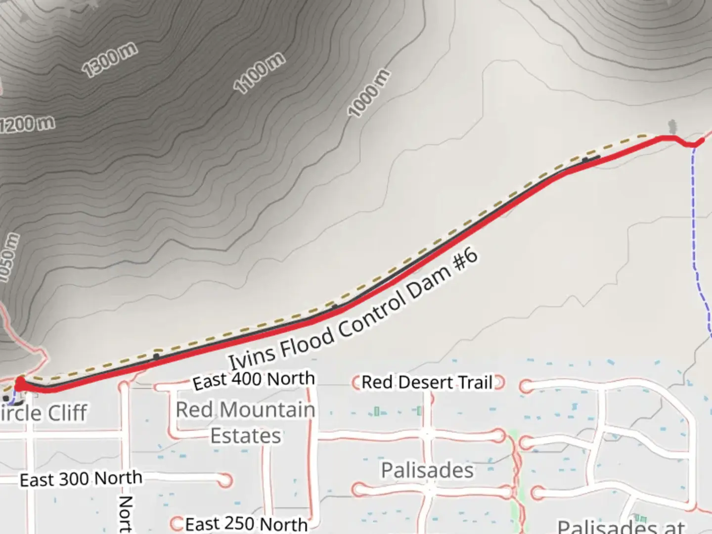 An image depicting the trail Toe Trail and its surrounding area.
