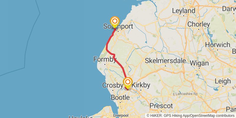 Trans Pennine Trail stage 17 Map