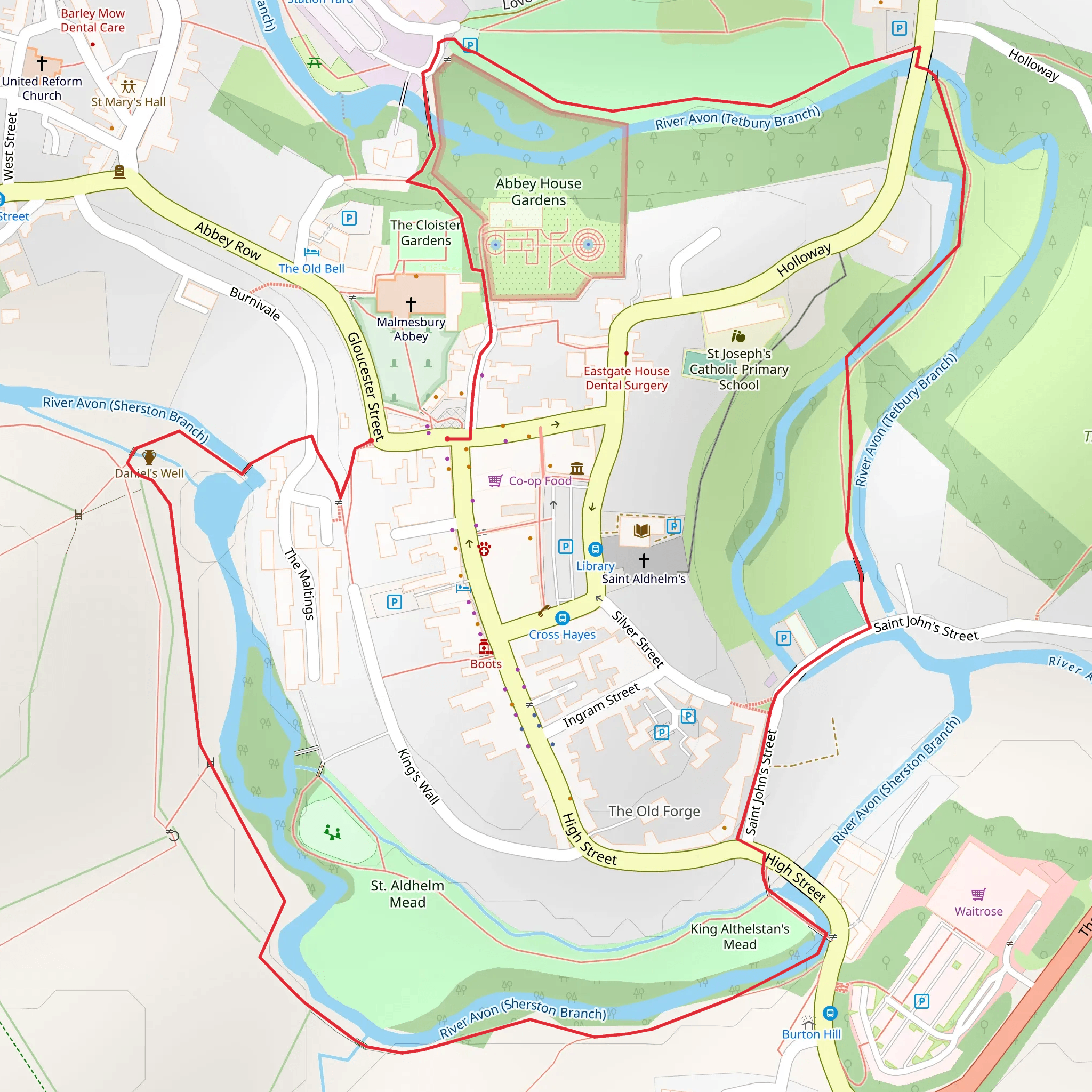 Malmesbury Loop mobile static map