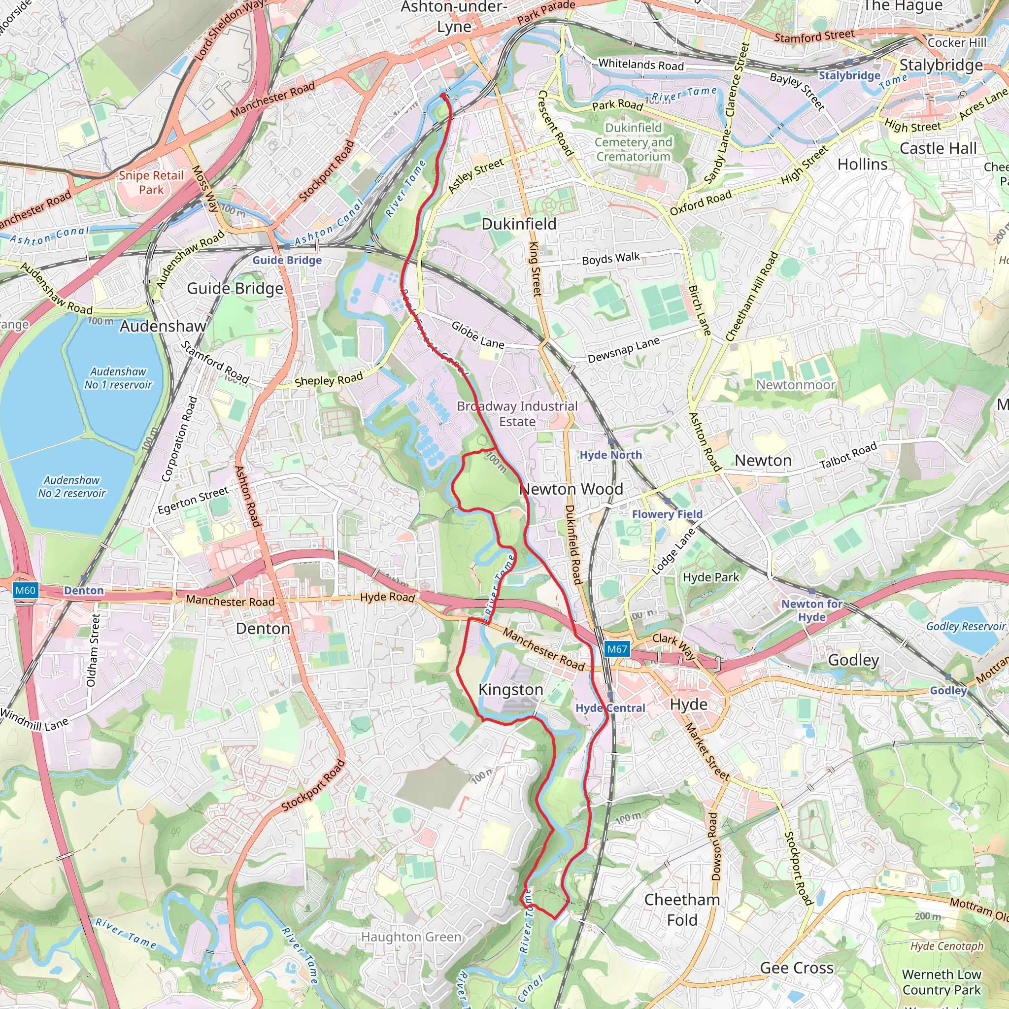 Portland Basin Loop mobile static map