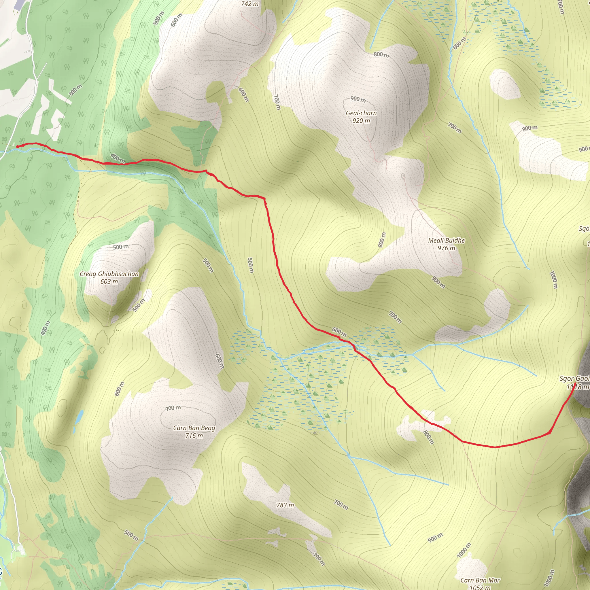 Sgòr Gaoith mobile static map