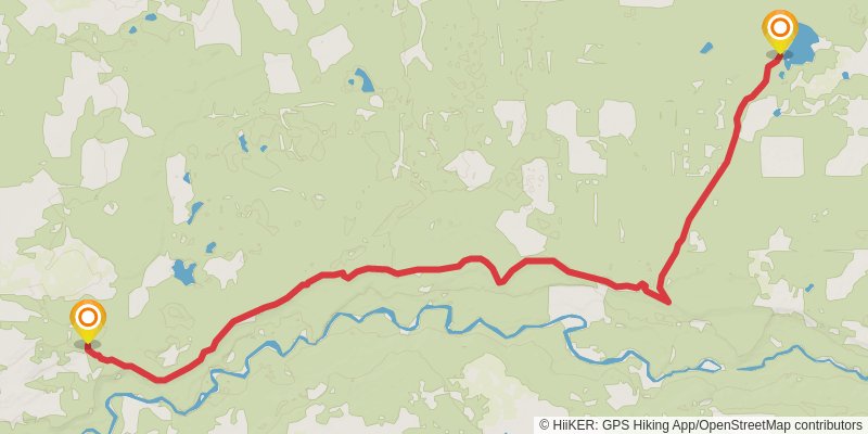 Alexander Mackenzie Heritage Trail stage 18 Map