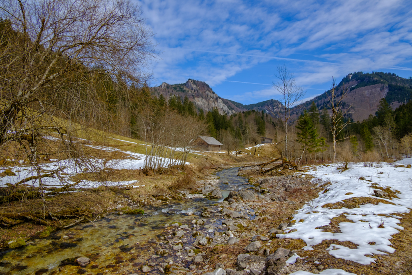 An image depicting the trail Grünau im Almtal - Schindlbach - Wasserböden - Steyrling and its surrounding area.