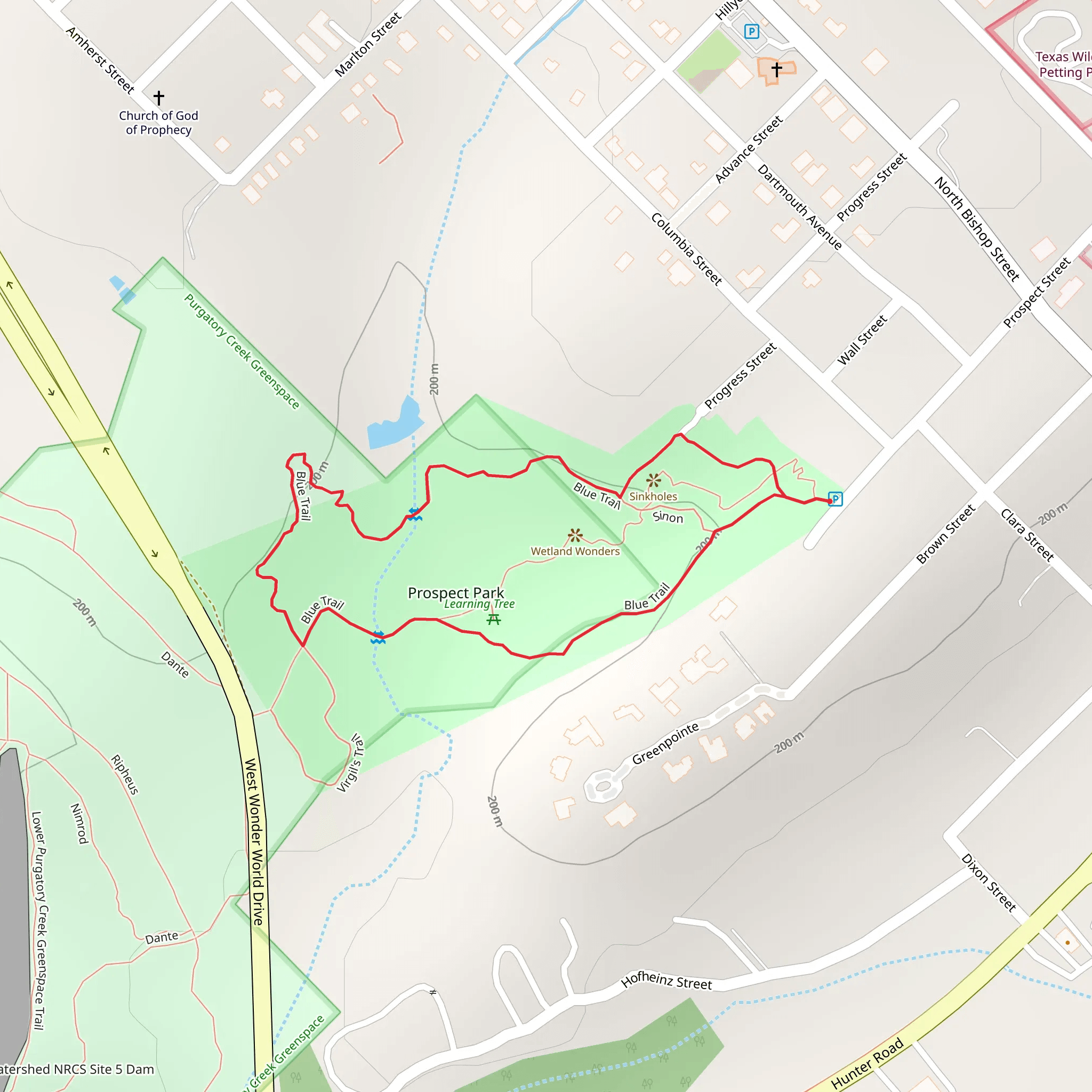 Prospect Park Loop mobile static map