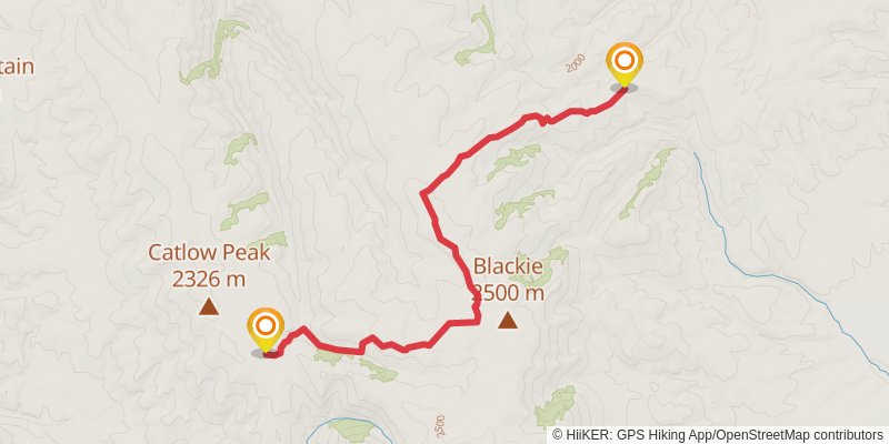 Ultra Pedestrian North Loop stage 94 Map
