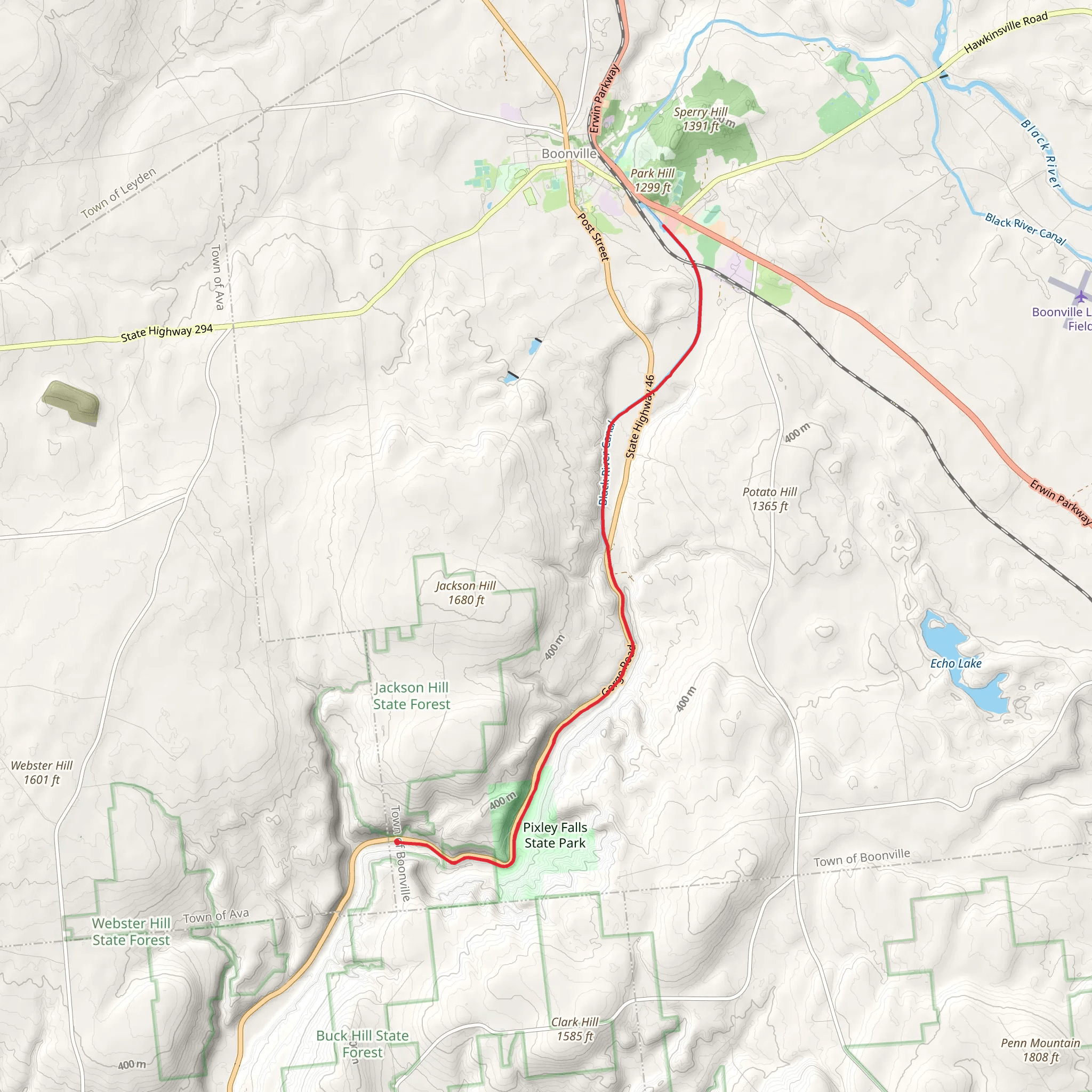 Black River Canal mobile static map