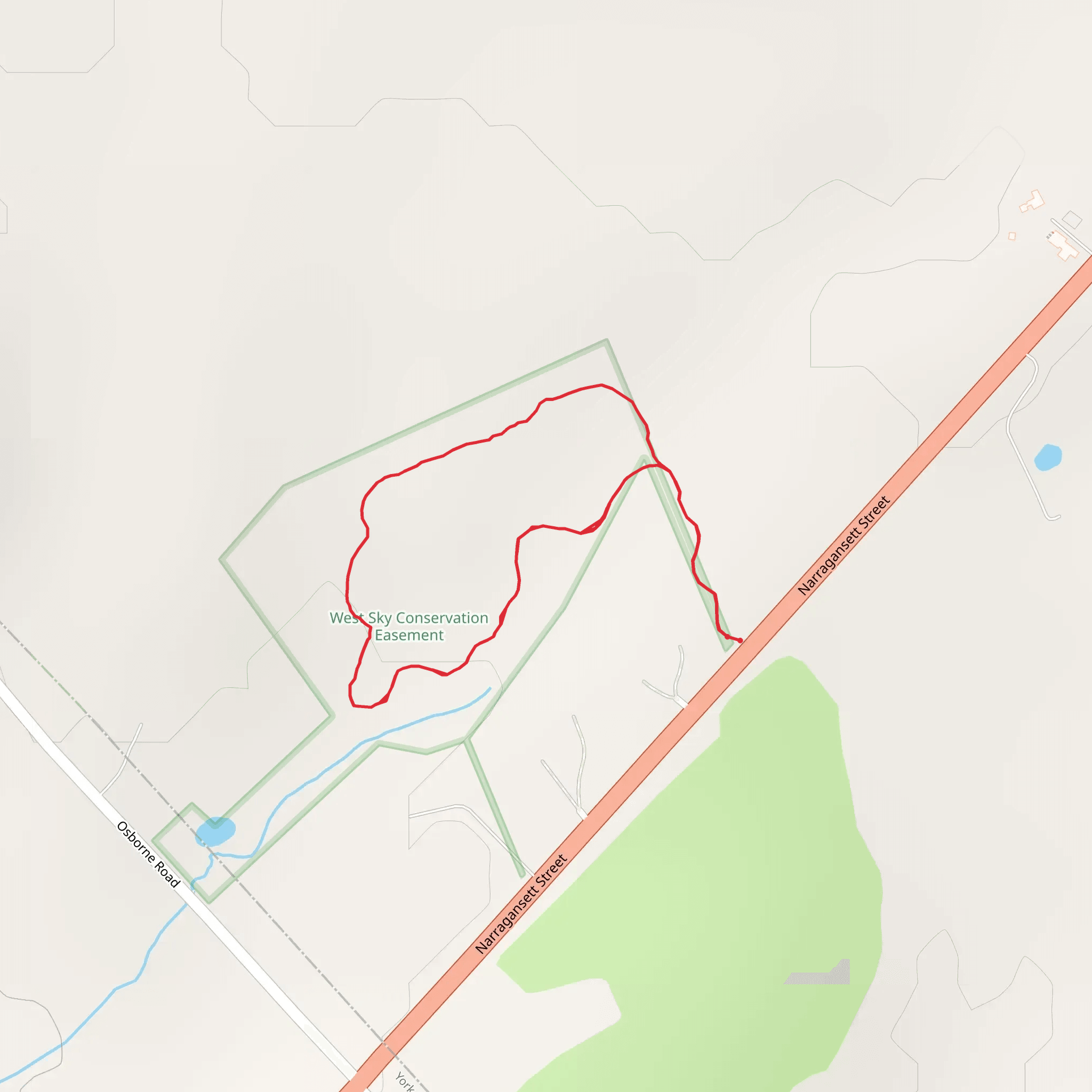 Narragansett Street Loop mobile static map