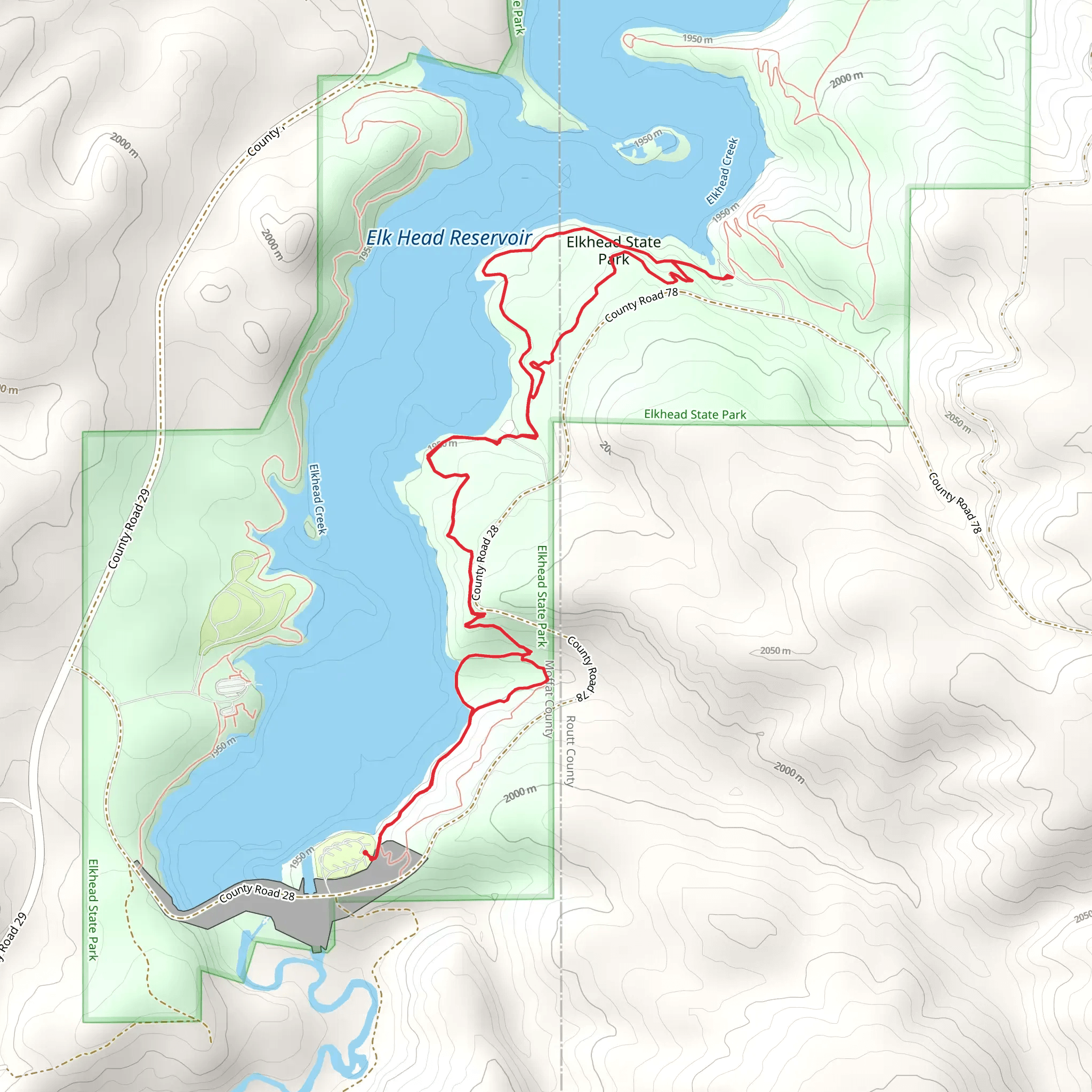 Mountain Loop Trail - Bears Ears Campground mobile static map