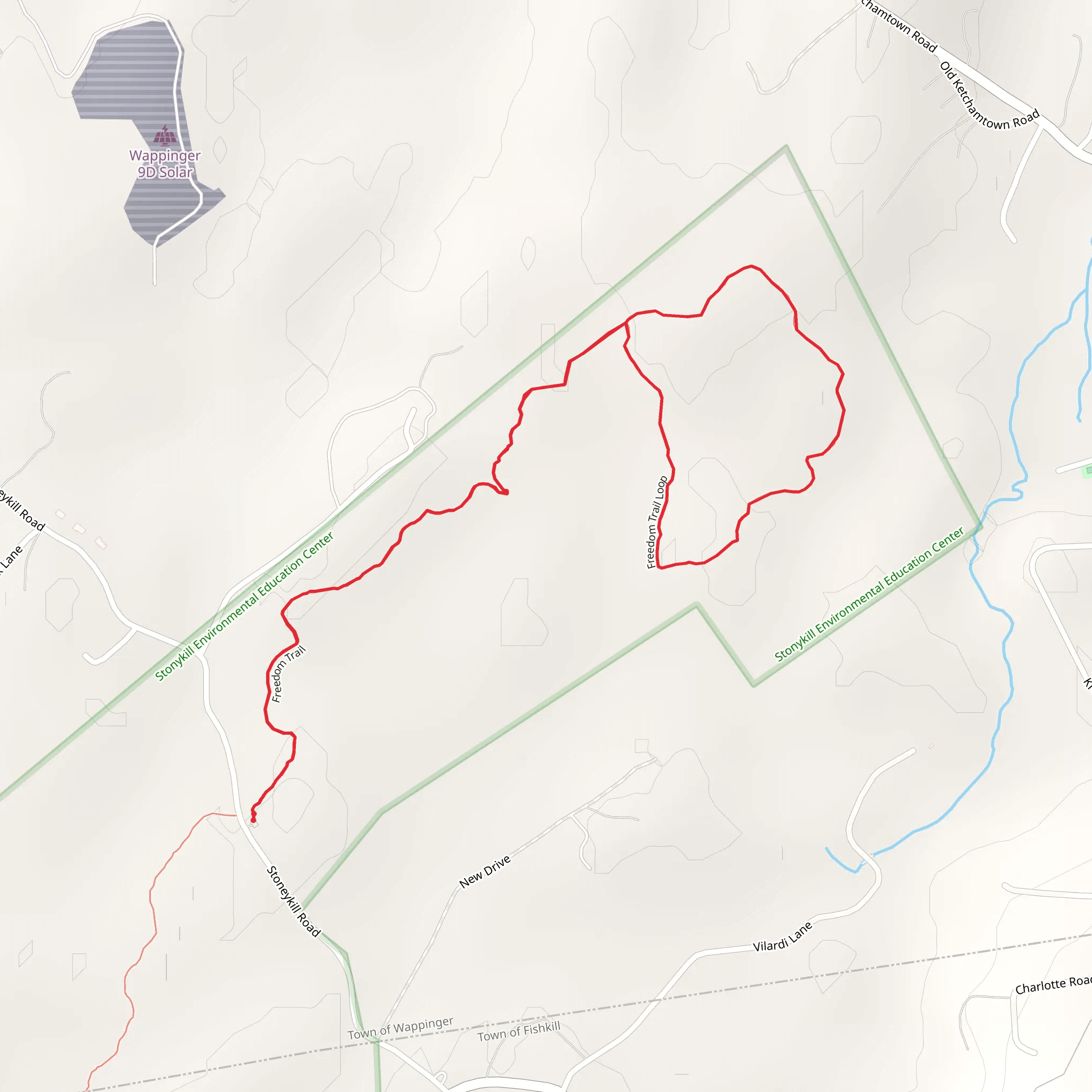 Freedom Loop Trail mobile static map