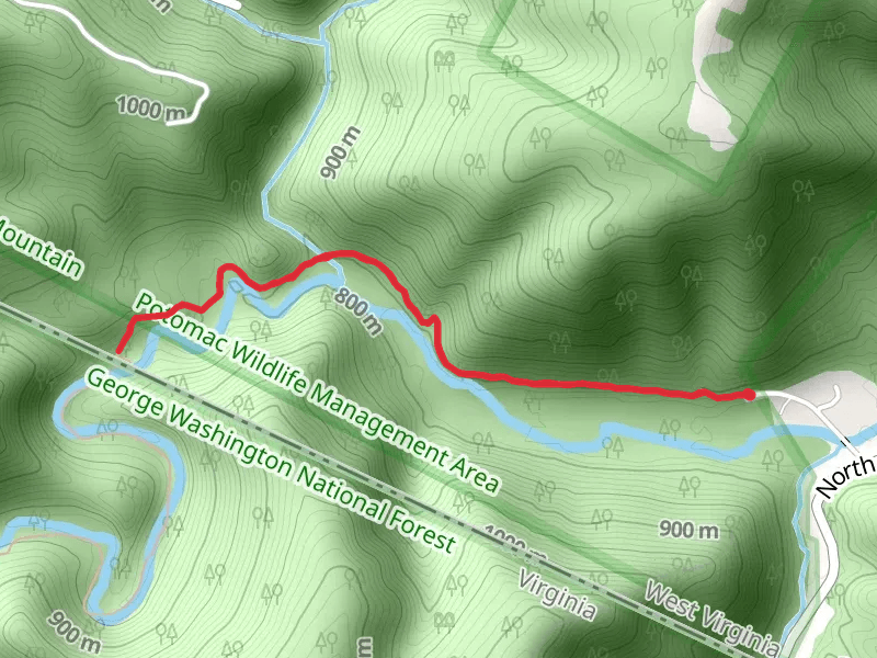 Vance Trail mobile static map