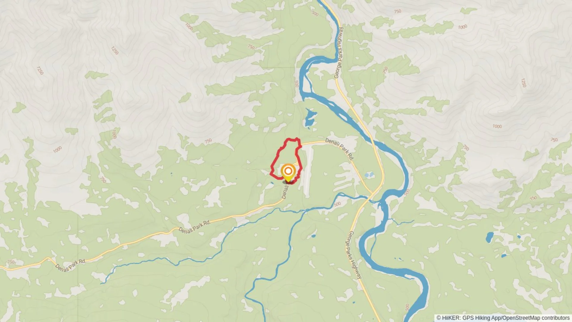 An image depicting the trail Taiga Loop and its surrounding area.