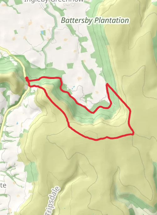 clay bank ingleby incline corcular mobile static map