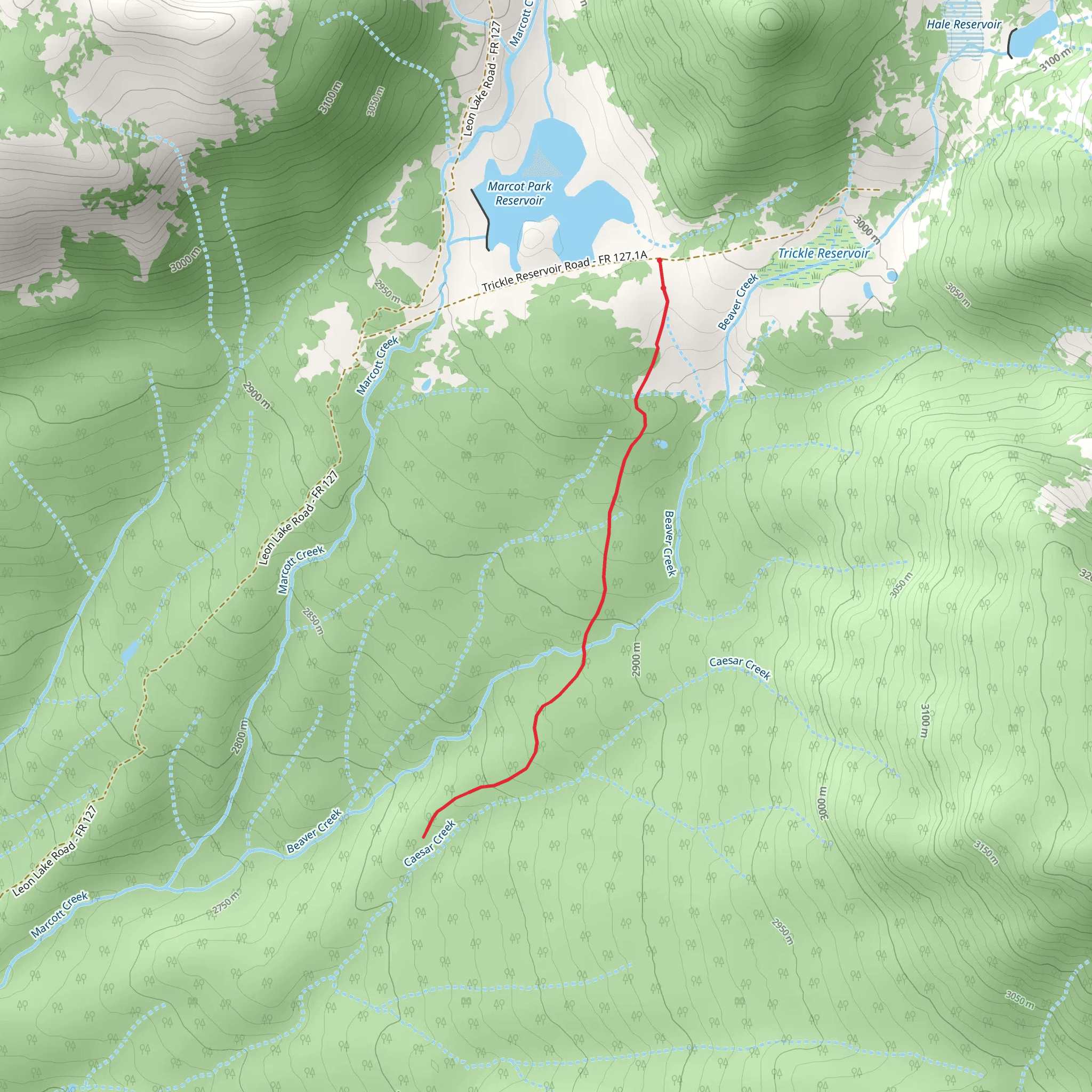 Triangle Stomp Trail mobile static map