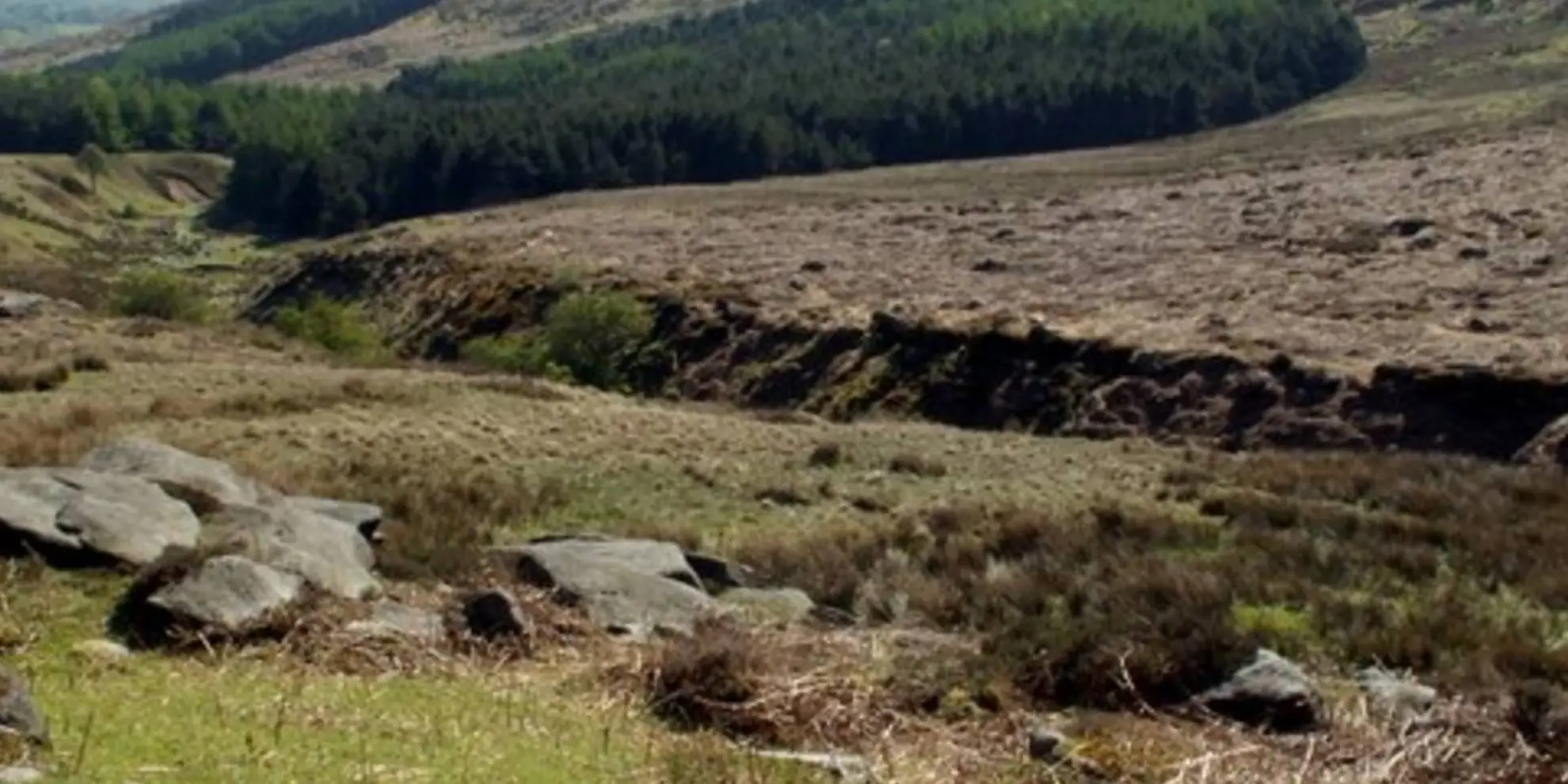 An image depicting the trail Sheffield Country Walk - Burbage Moor and Redmires and its surrounding area.