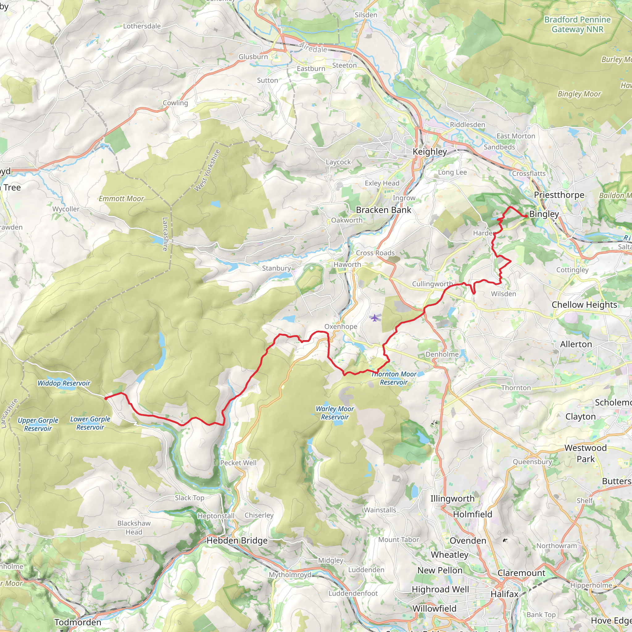 Calder - Aire Link mobile static map