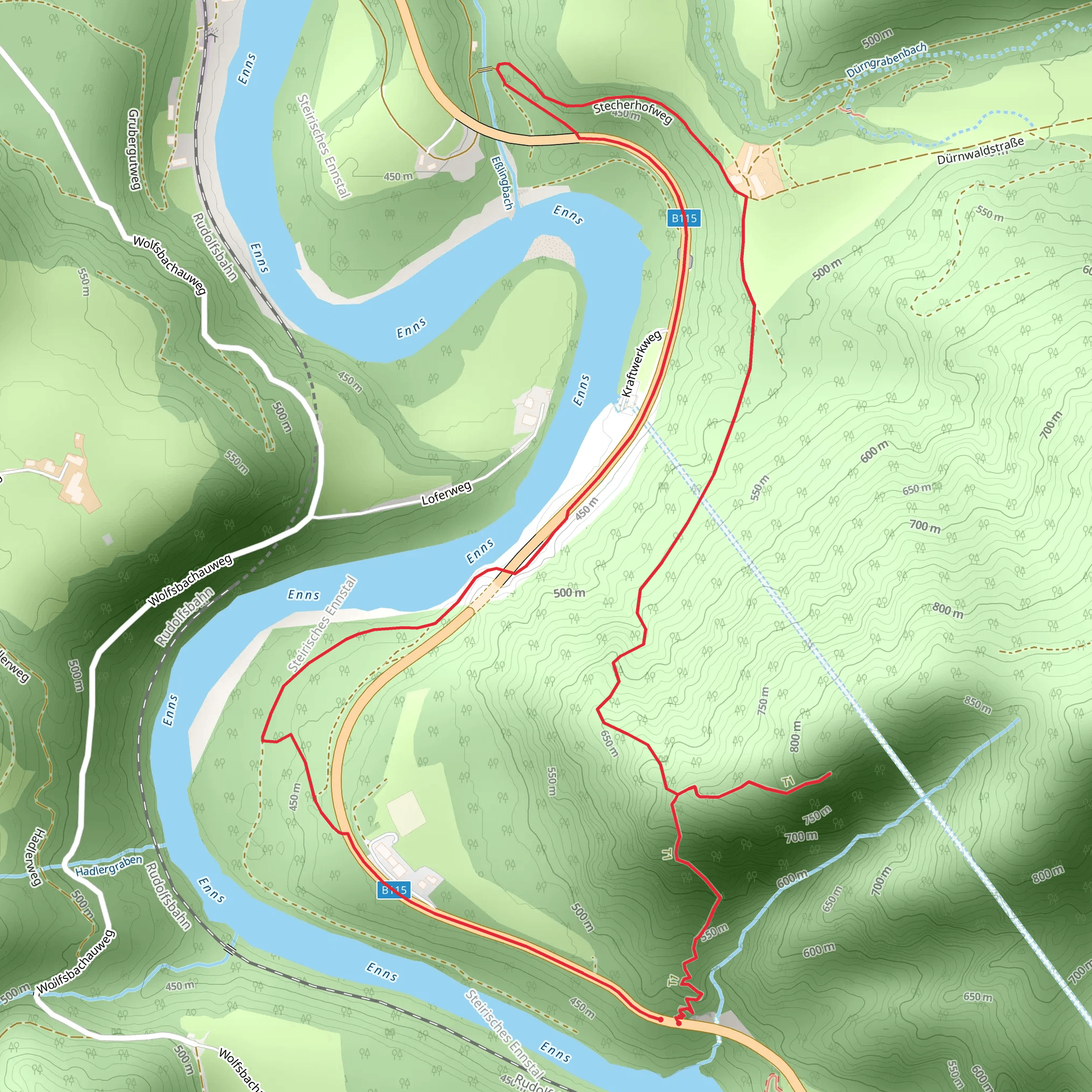 The Rochusgrotte mobile static map