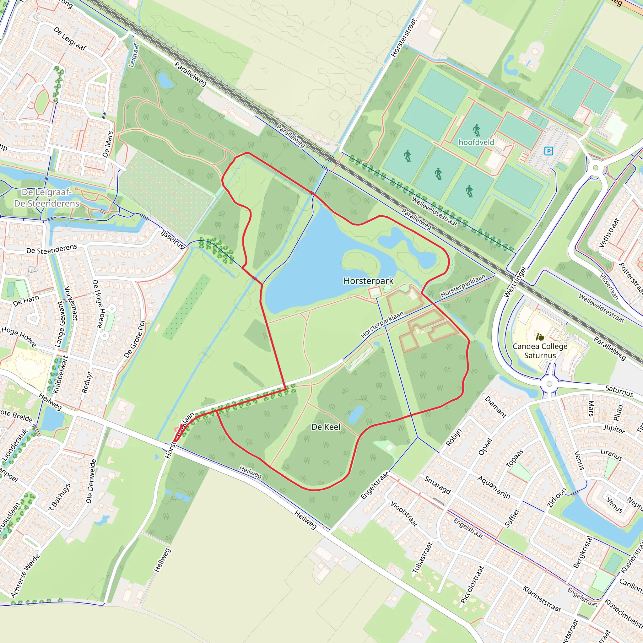 Hosterpark Loop mobile static map