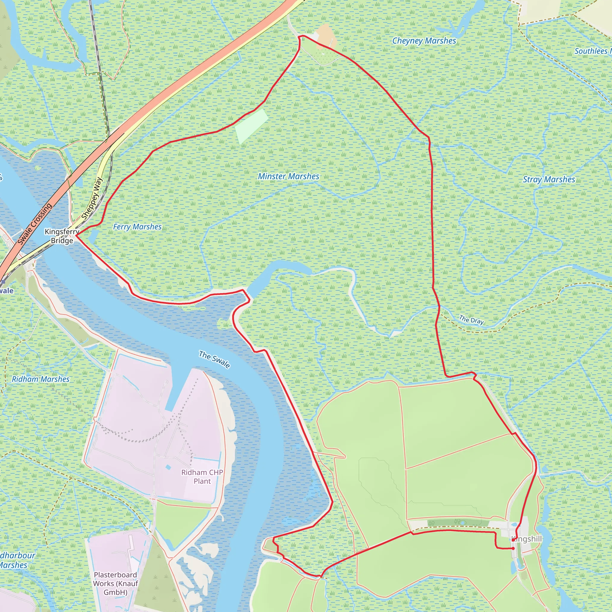 Elmley National Nature Reserve mobile static map