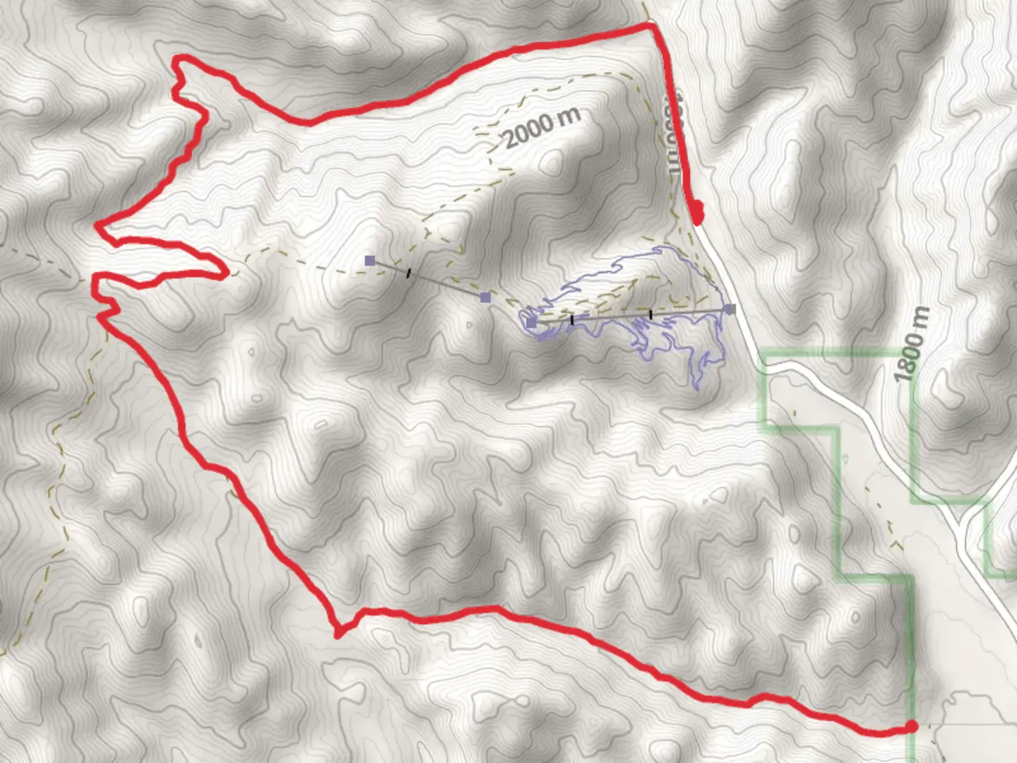 An image depicting the trail Soldier Creek Miller Creek and Free Gold Creek and its surrounding area.