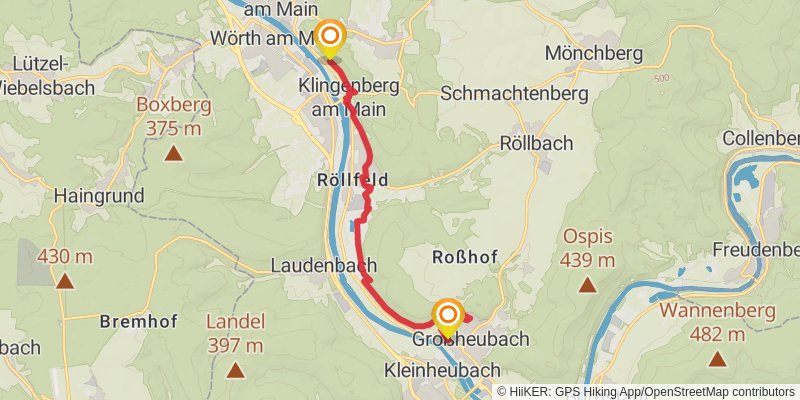 Fränkischer Rotwein Wanderweg stage 3 Map
