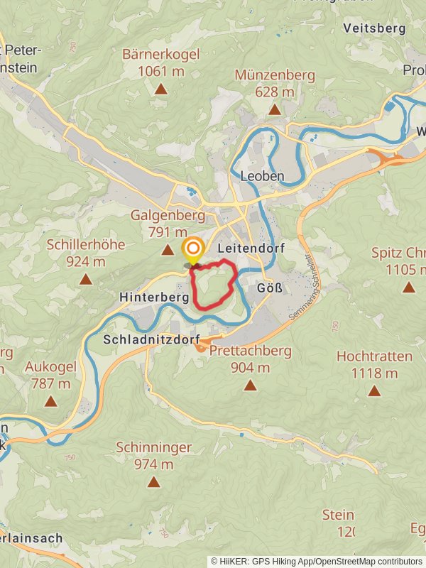 Häuselbergrunde Leoben mobile static map