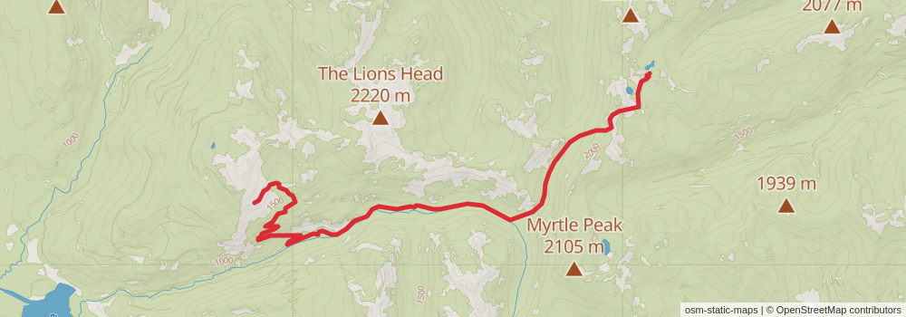 American Perimeter Trail - Rocky Mountains Primary stage 176 Map
