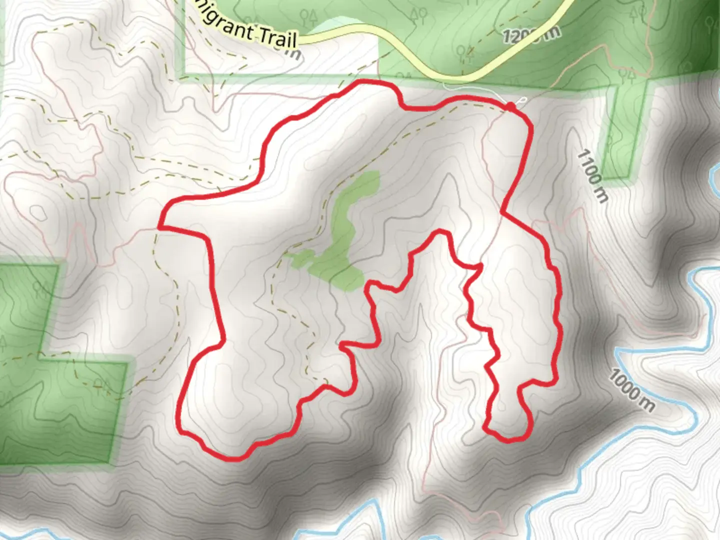 An image depicting the trail Trail 8 Loop and its surrounding area.