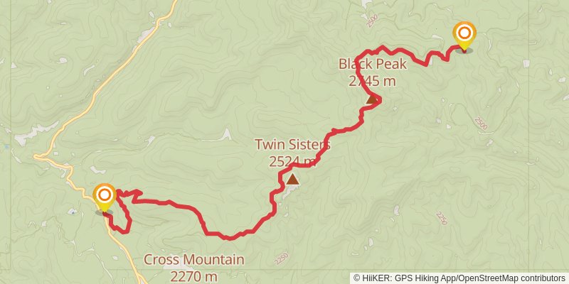 Continental Divide Trail - New Mexico stage 16 Map
