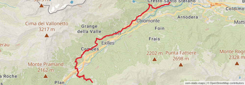 Sentiero Italia - Alps Section stage 154 Map