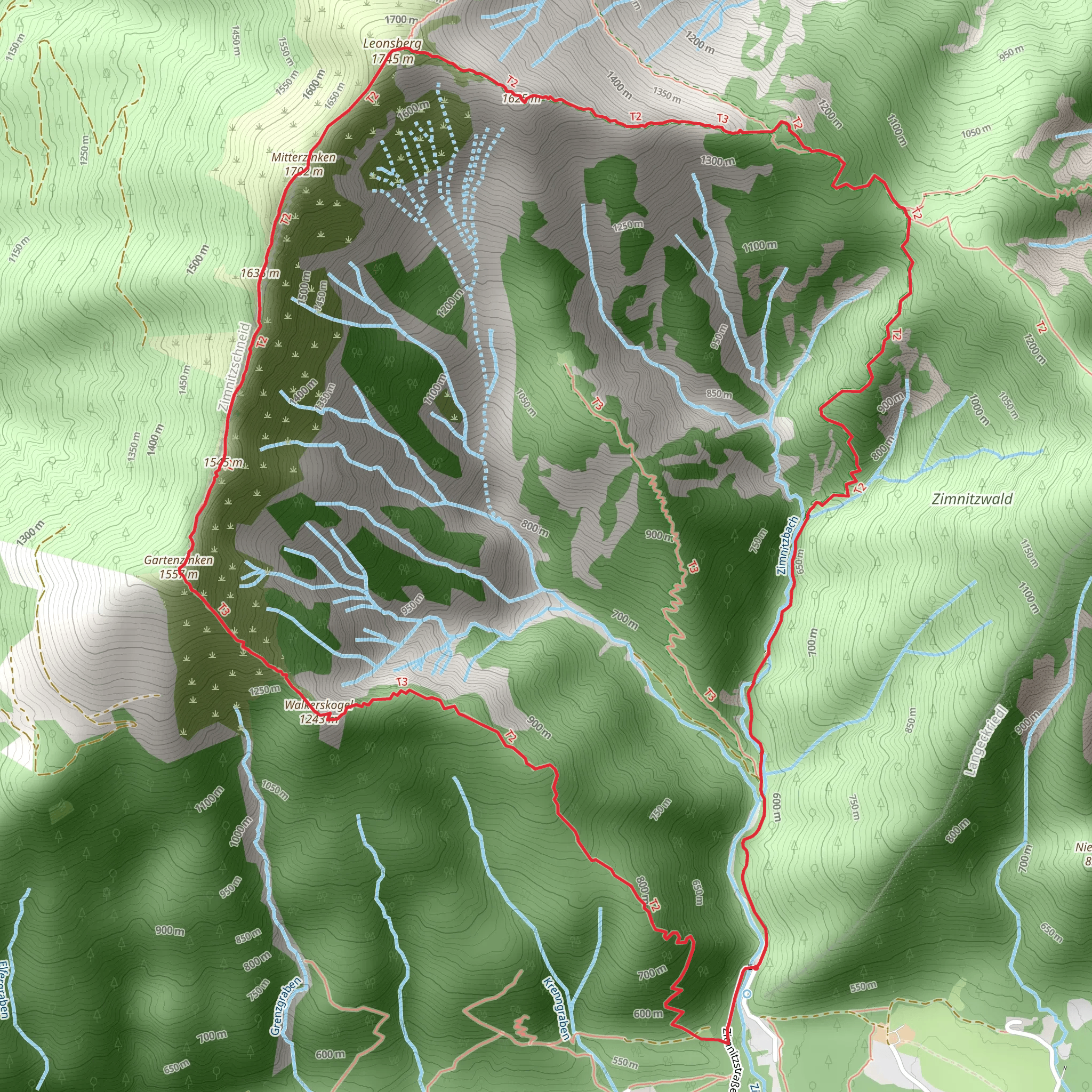 Leonsberg - Gartenzinken mobile static map