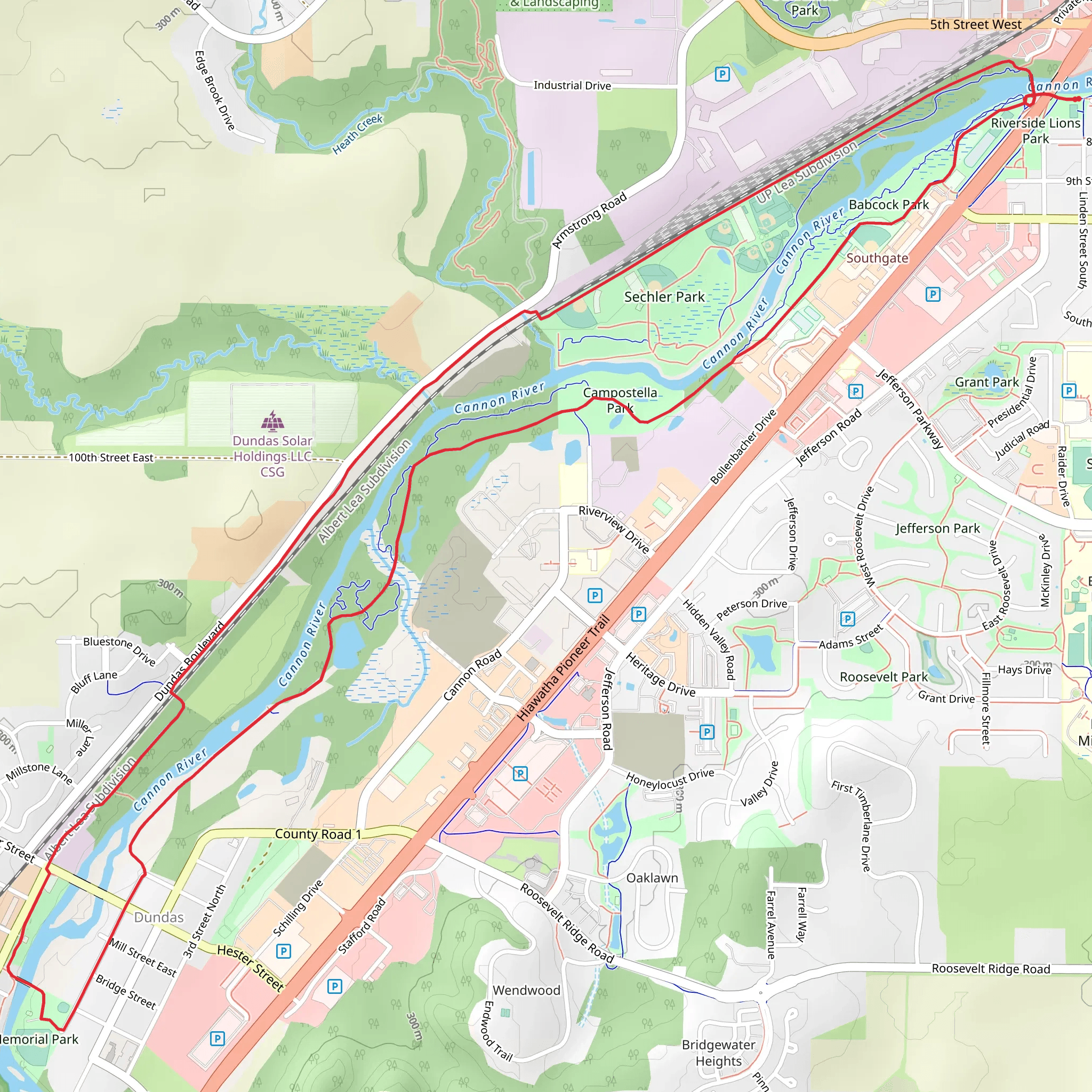 East River Trail and Mill Town State Trail Loop mobile static map