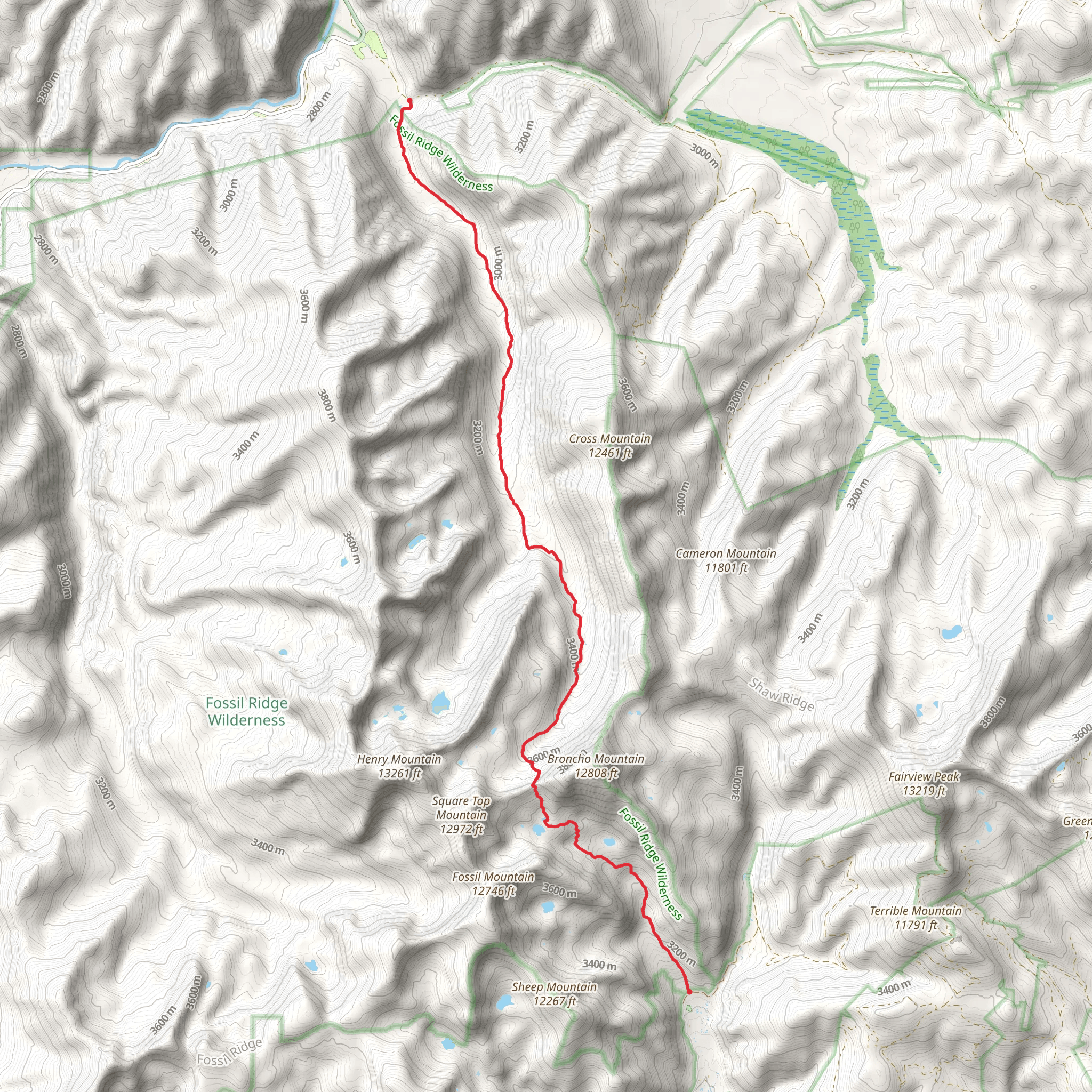 South Lottis Trail mobile static map