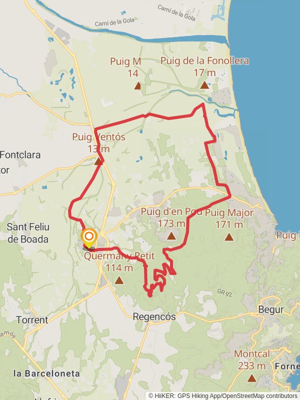 Pals Trail PR C 108 mobile static map