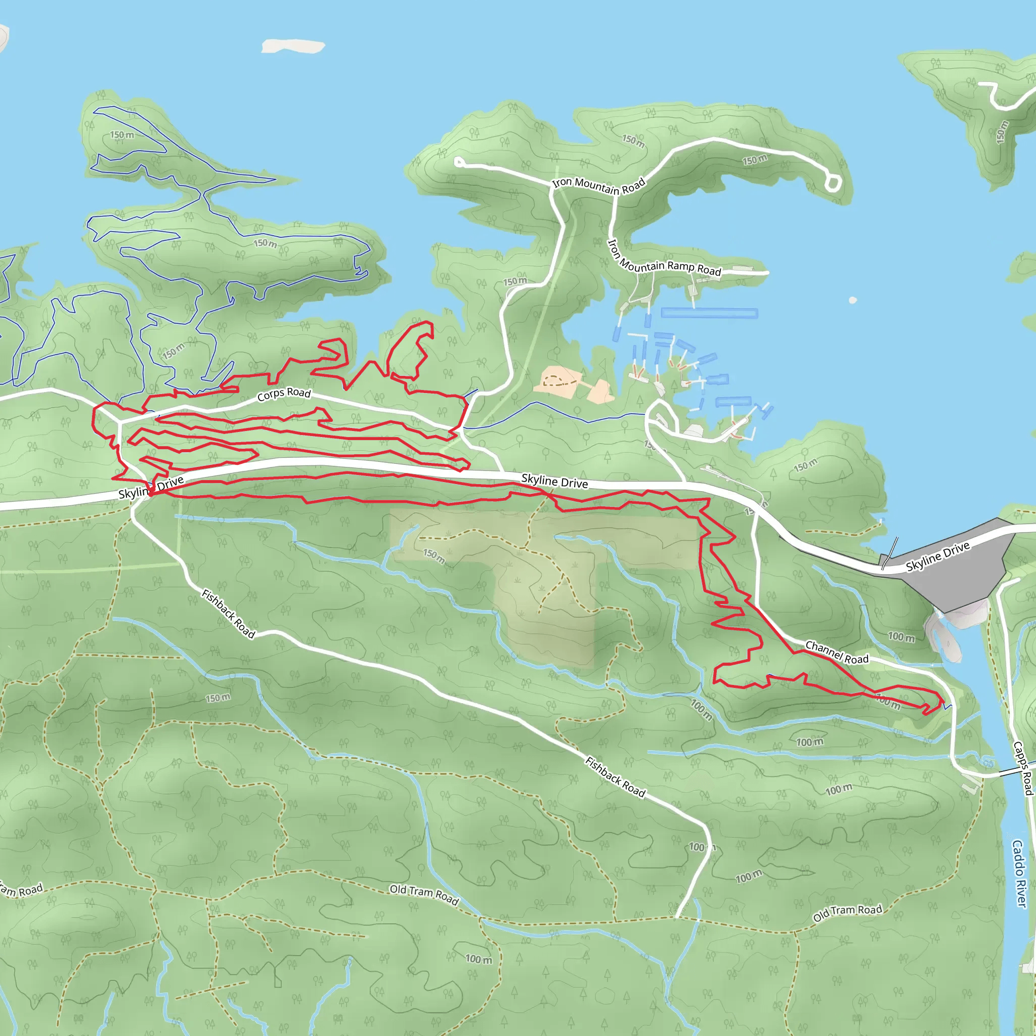 Jolly Green Giant, Clockwork Orange and Blue Bayou Loop mobile static map