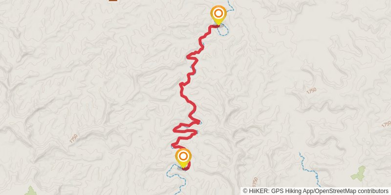 Angel Arch from Salt Flats Trail stage 2 Map