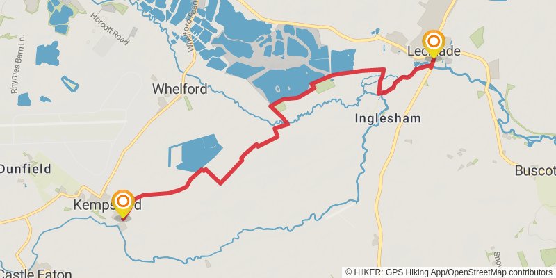 Cotswold Canals Walk stage 4 Map