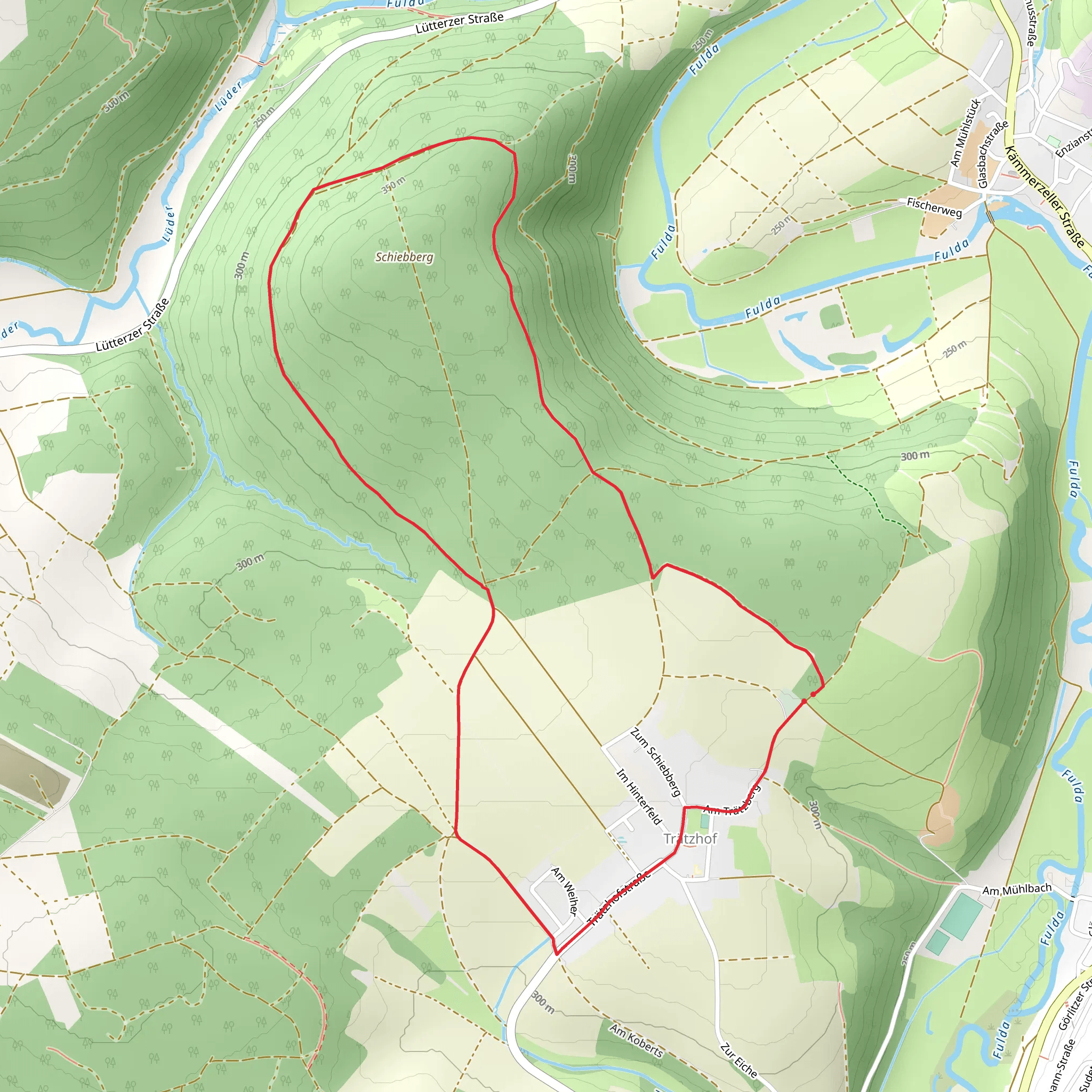 Schiebberg Loop mobile static map