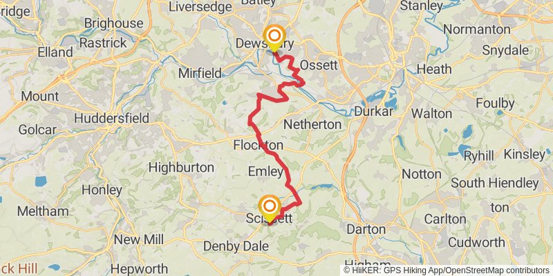 Clough Walk stage 8 Map