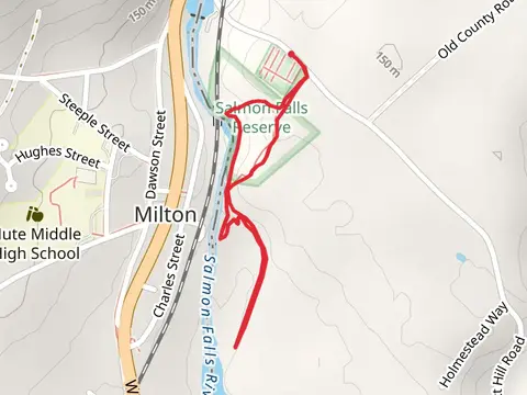 Salmon Falls River from Prospect Hill Roadk