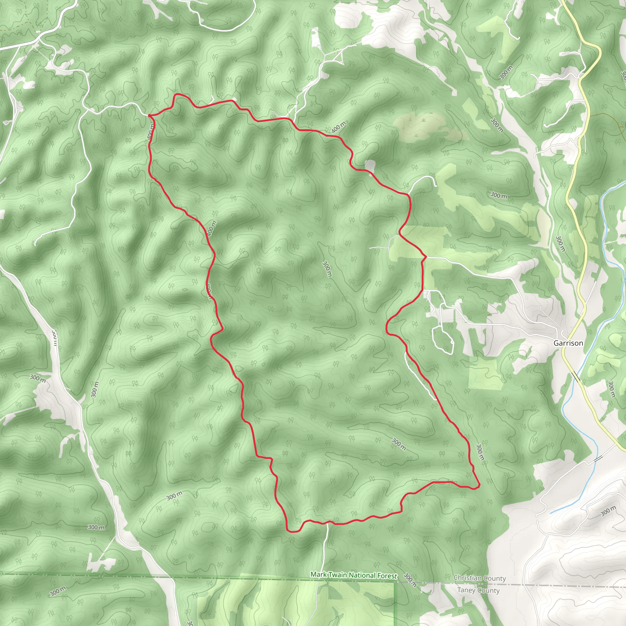 Devreaux Road and Garrison Road Loop mobile static map