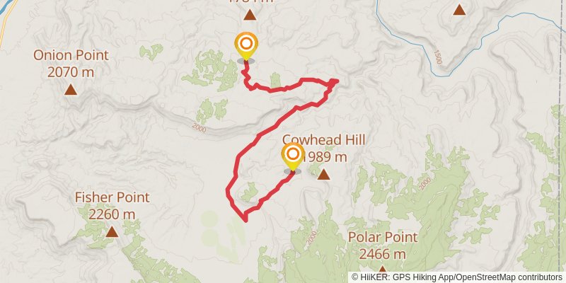 American Discovery Trail North Route stage 270 Map