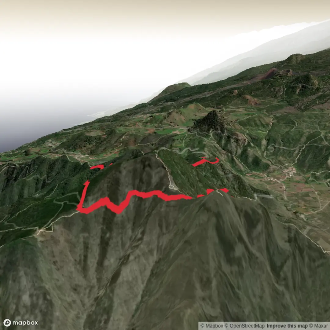 An image depicting the trail Cruz de Gala and its surrounding area.