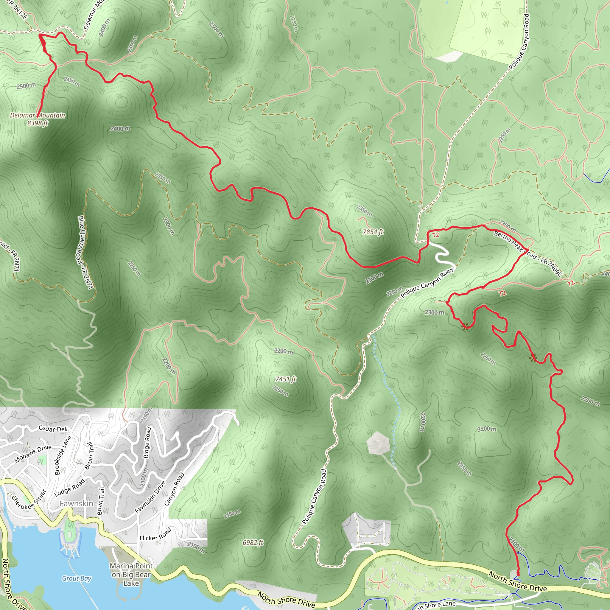 Delamar Mountain mobile static map