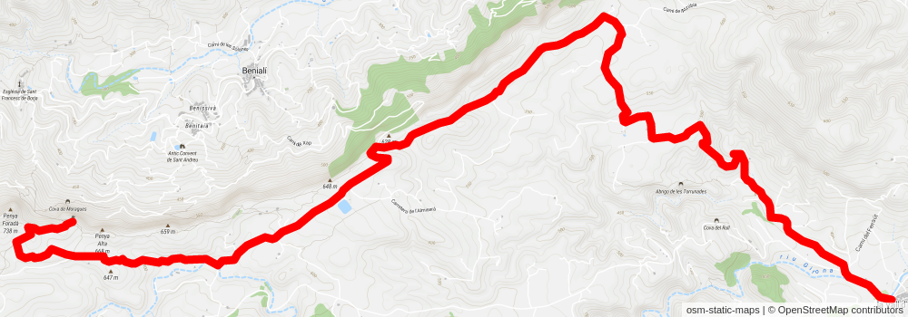 Les Valls PR CV 043 stage 2 Map