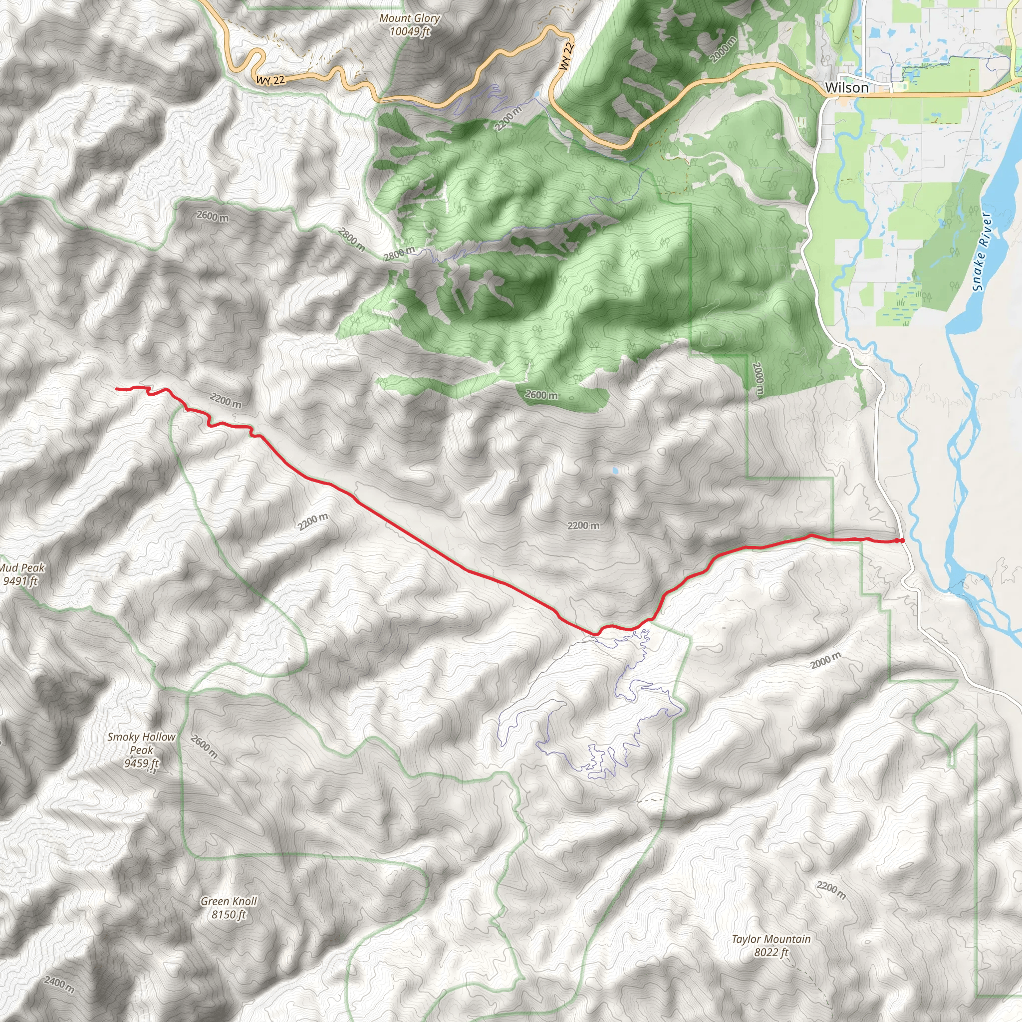 Mosquito Creek Road mobile static map