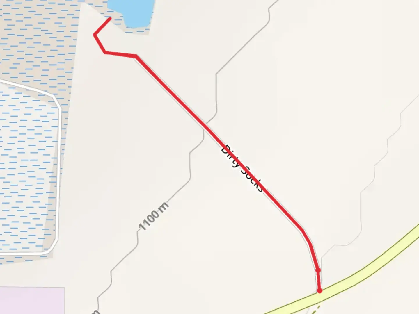 An image depicting the trail Lava Lake Road and its surrounding area.