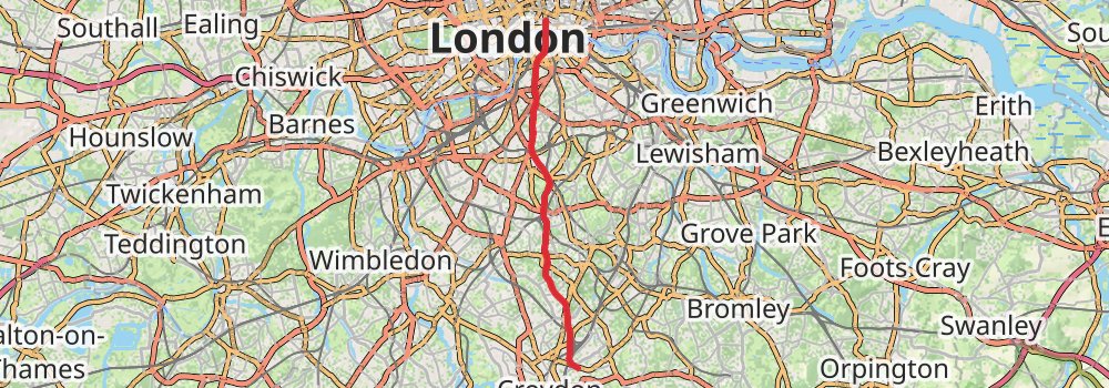 Greenwich Meridian Trail stage 5 Map