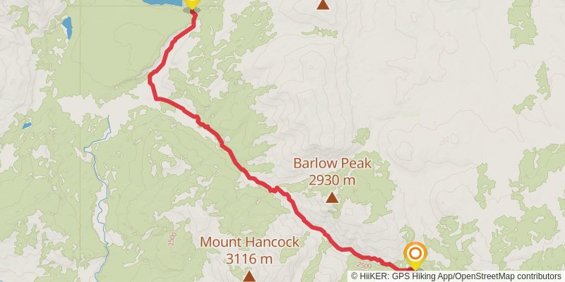 Heart Lake and Fox Creek and South Big Game Ridge Trail via CDT stage 2 Map