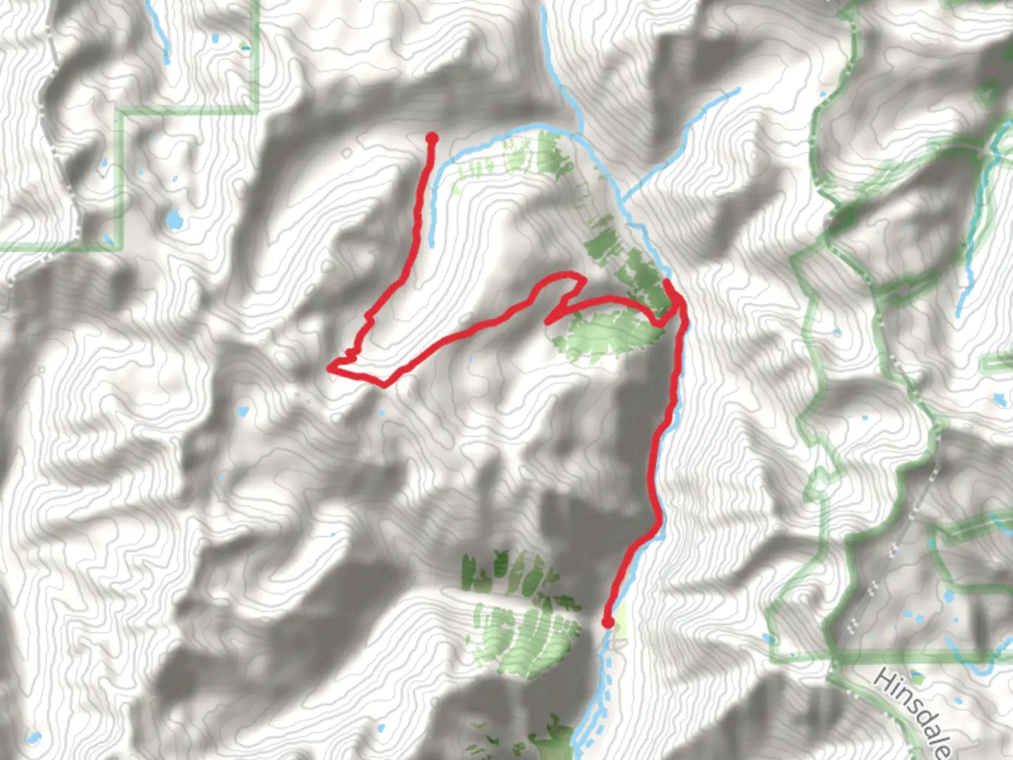 An image depicting the trail Picane Gulch Trail and its surrounding area.